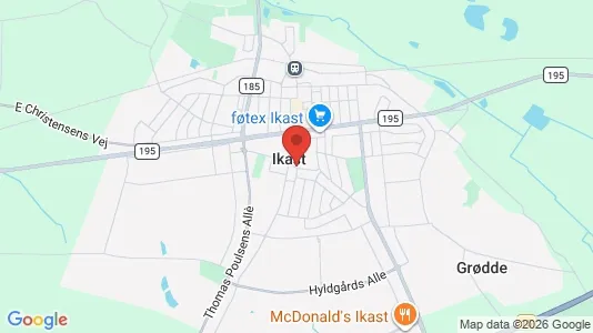 Butikslokaler til leje i Ikast - Foto fra Google Street View