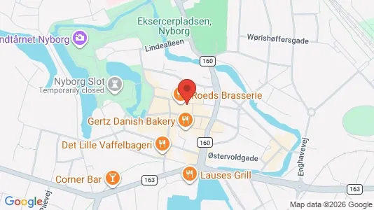 Erhvervslokaler til leje i Nyborg - Foto fra Google Street View