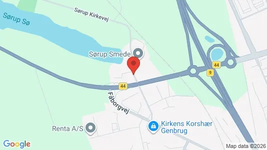 Erhvervslokaler til leje i Svendborg - kort over placeringen