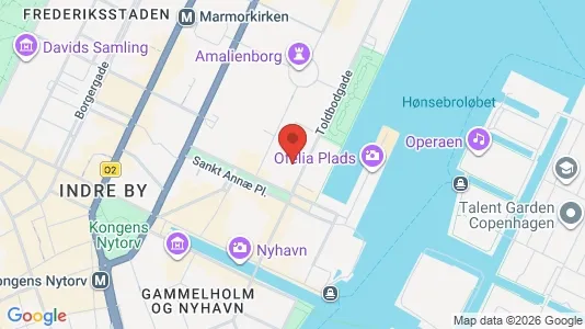 Erhvervslokaler til leje i København K - kort over placeringen