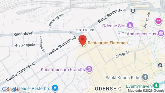 Erhvervslokaler til leje i Odense C - kort over placeringen