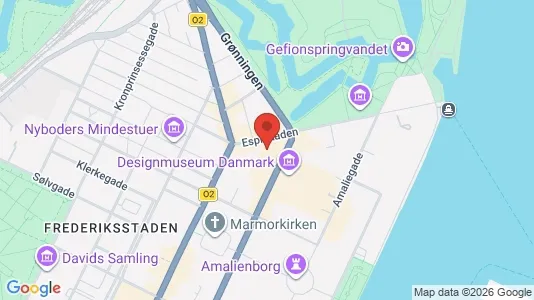 Erhvervslokaler til leje i København K - kort over placeringen