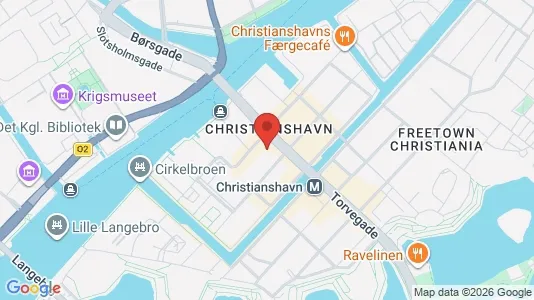 Erhvervslokaler til leje i København K - kort over placeringen