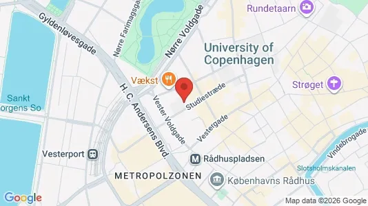 Erhvervslokaler til leje i København K - kort over placeringen