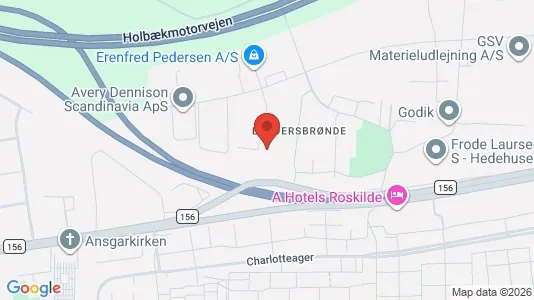 Erhvervslokaler til leje i Hedehusene - kort over placeringen