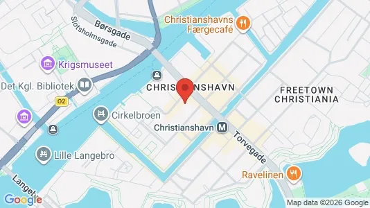 Erhvervslokaler til leje i København K - kort over placeringen