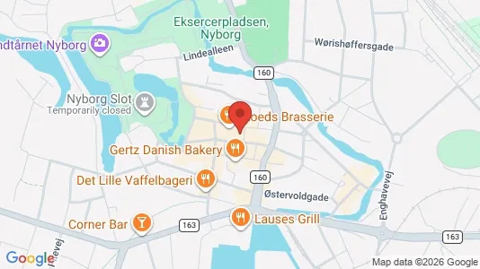 Erhvervslokaler til leje i Nyborg - kort over placeringen