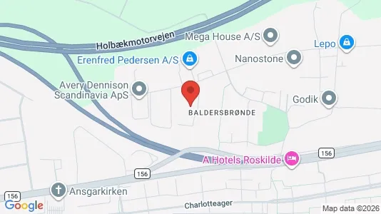 Erhvervslokaler til leje i Hedehusene - kort over placeringen