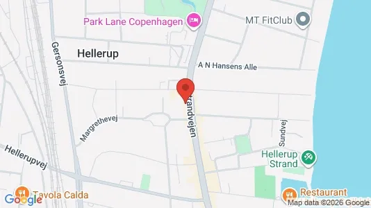 Erhvervslokaler til leje i Hellerup - kort over placeringen