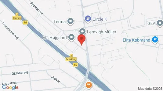 Erhvervslokaler til leje i Søborg - kort over placeringen
