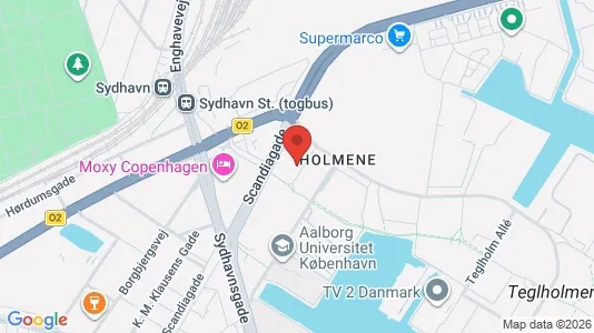 Erhvervslokaler til leje i København SV - kort over placeringen