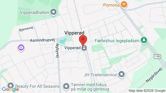 Erhvervslokaler til leje i Vipperød - Foto fra Google Street View
