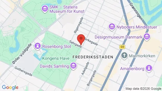 Erhvervslokaler til leje i København K - kort over placeringen