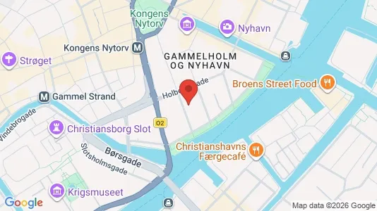 Erhvervslokaler til leje i København K - kort over placeringen