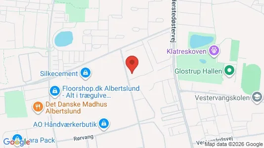Erhvervslokaler til leje i Albertslund - kort over placeringen