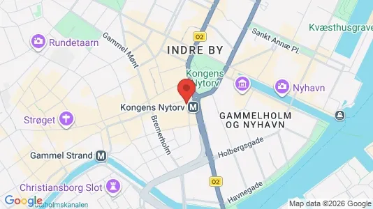Erhvervslokaler til leje i København K - kort over placeringen