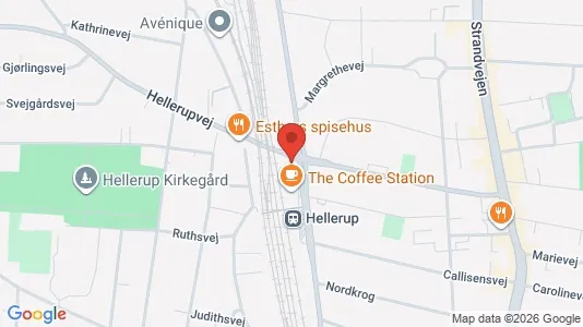Erhvervslokaler til leje i Hellerup - kort over placeringen