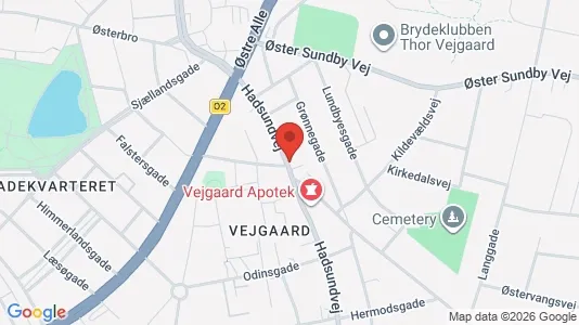 Erhvervslokaler til leje i Aalborg Centrum - kort over placeringen