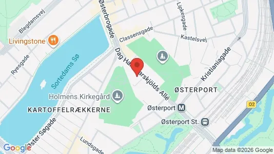 Erhvervslokaler til leje i Østerbro - kort over placeringen