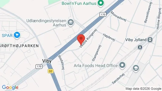 Erhvervslokaler til leje i Viby J - kort over placeringen