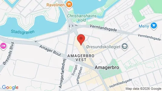 Erhvervslokaler til leje i København S - kort over placeringen