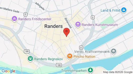 Kontorlokaler til leje i Randers C - kort over placeringen