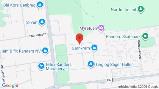 Erhvervslokaler til leje i Randers NØ - Foto fra Google Street View