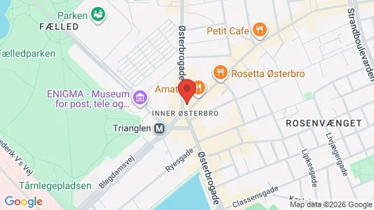 Erhvervslokaler til leje i Østerbro - Foto fra Google Street View