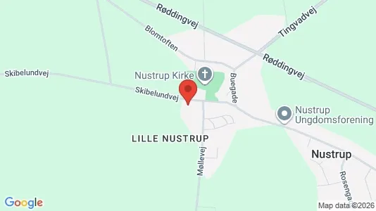 Erhvervslokaler til leje i Vojens - kort over placeringen