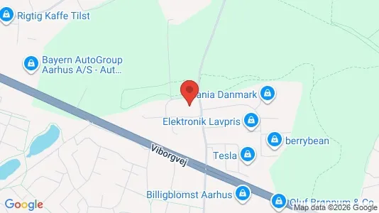 Kontorlokaler til leje i Århus V - kort over placeringen