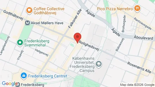 Kontorlokaler til leje i Frederiksberg C - kort over placeringen