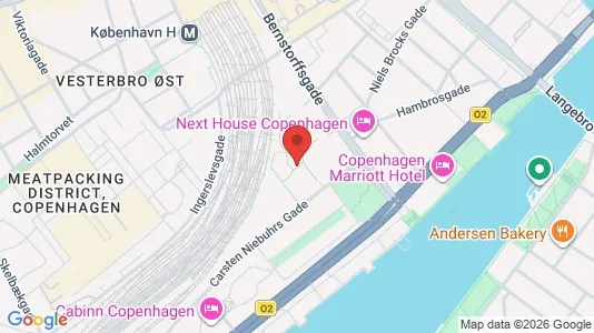 Kontorlokaler til leje i Vesterbro - kort over placeringen