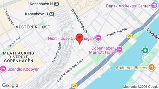 Kontorlokaler til leje i Vesterbro - kort over placeringen