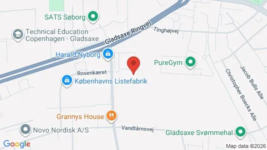 Erhvervslokaler til leje i Søborg - kort over placeringen