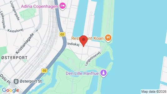 Kontorlokaler til leje i Østerbro - kort over placeringen