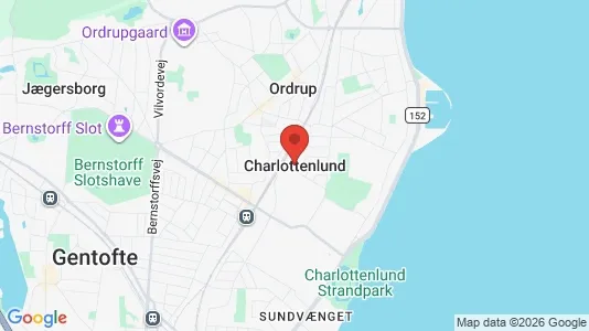 Butikslokaler til leje i Charlottenlund - Foto fra Google Street View