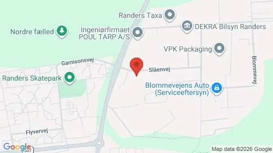 Erhvervslokaler til leje i Randers NØ - Foto fra Google Street View