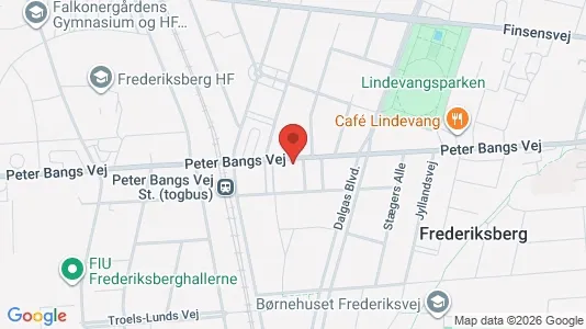 Kontorlokaler til leje i Frederiksberg - kort over placeringen