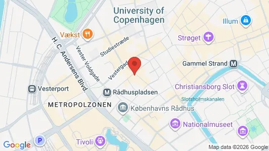 Kontorlokaler til leje i København K - kort over placeringen