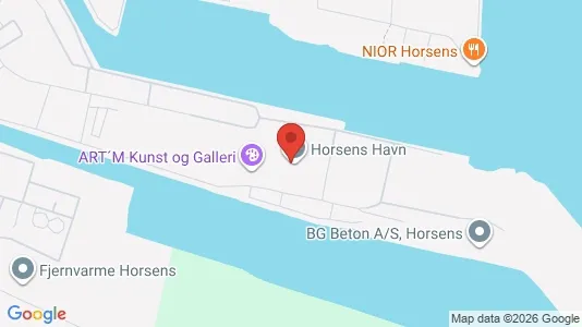 Kontorlokaler til leje i Horsens - kort over placeringen