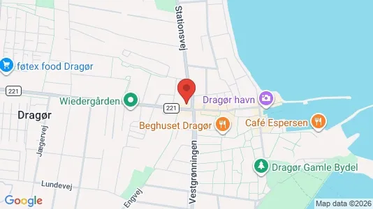 Kontorlokaler til leje i Dragør - kort over placeringen