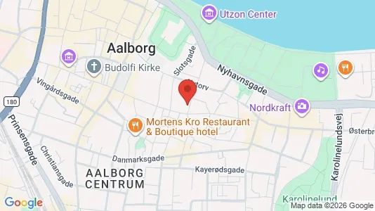 Kontorlokaler til leje i Aalborg Centrum - kort over placeringen