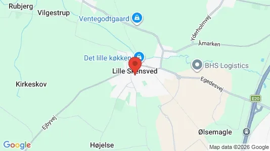 Værkstedslokaler til leje i Lille Skensved - kort over placeringen