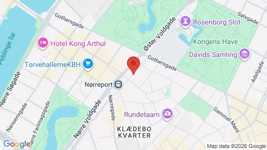 Kontorlokaler til leje i København K - kort over placeringen