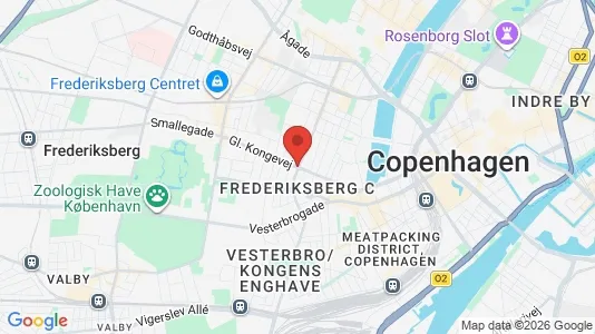 Butikslokaler til leje i Frederiksberg C - kort over placeringen