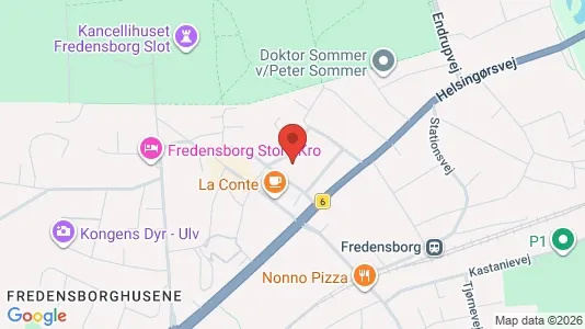 Kontorlokaler til leje i Fredensborg - kort over placeringen
