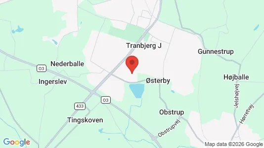 Butikslokaler til leje i Tranbjerg J - kort over placeringen