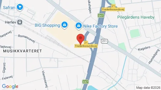 Kontorlokaler til leje i Herlev - kort over placeringen
