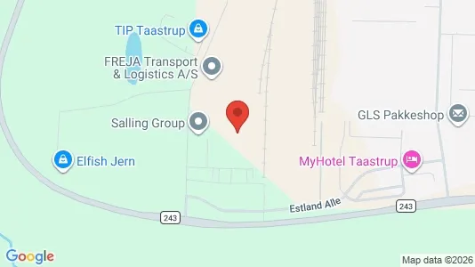 Lagerlokaler til leje i Taastrup - Foto fra Google Street View