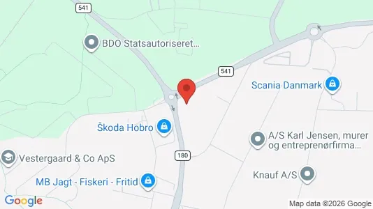 Erhvervslokaler til leje i Hobro - Foto fra Google Street View